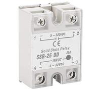 Relé de Estado Sólido SSR-25 DD, 25A, 5-220VDC, para Automatización Industrial