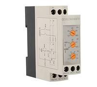 Relé de Monitoreo de Voltaje CC 12V/24V/36V/48V, Protección Sobretensión y Baja Tensión, Carril DIN 35mm