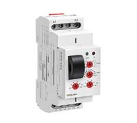 Relé de monitorización de corriente GRI8-06A CA, sensor de corriente superior/bajo corriente, rango de 2 A-20 A, 2 salidas intercambiables, para montaje en carril DIN, alimentación AC/DC 24-240 V