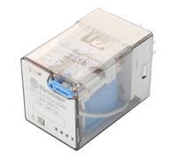 Finder Relé 60.13.9.024.0040 3 contactos 24 V DC 10 A 250 V AC botón de prueba