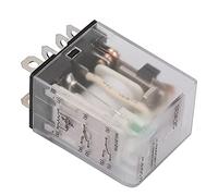 Relé de potencia Relé intermedio Relé electromagnético de 8 pines 10A Dos abiertos dos cerrados con LED verde 12VDC / 6VDC / 110VDC(6VDC)