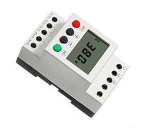 Relé de protección de voltaje de 3 fases, 208-480 V CA, riel DIN con protección de sobre/bajo voltaje, relé de protección industrial de 3 fases para motores 208-480 V CA, resistente, monitor de