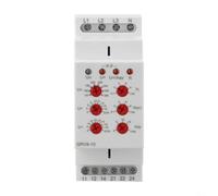 Relé de supervisión de voltaje 3 fases GRV8-10/M265 2 salidas cambiador | Carril DIN LEAC/DC 24-240V suministro rápido diseño central ajustable retardo 0.1s-10s adecuado para industriales