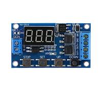 Relé de tiempo CC 5 V-36 V, Reloj Temporizador, Interruptor Horario, Interruptor de Retardo de Ciclo, Interruptor de Encendido/Apagado, Ciclo Infinito, Pantalla Digital LED