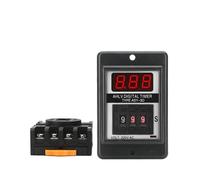 Relé de tiempo del temporizador de retardo de ASY-3D, 8 pines con Base DC12V DC24V AC110V AC220V 1-999S dígitos, relé de retardo del temporizador programable, 1 Uds.(DC12V)