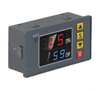 Relé de tiempo digital DC 12 V con indicador LED, interruptor de retardo programable 0-999 s/min/h, temporizador de ciclo para relé para luz bomba de agua, motor AC 250 V 10 A