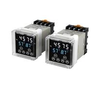 Relé de tiempo Digital DH48S-S/1Z/2Z retardo de ciclo programable AC220V AC380V DC24V DC12V con Base de enchufe carril Din de 8 pines 0,01 S-9999H 1 Uds(DH48S-S DC12V)