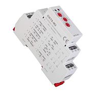 Relé de Tiempo Multifuncional 10 Funciones Montaje en Riel DIN CA/CC 12 V - 240 V Indicador LED Equipo Industrial de Pequeño Volumen Control de Iluminación Control de Elemento