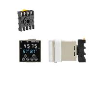 Relé de tiempo retardo Digital DH48S ciclo programable precisión DH48S-S serie 1Z 2Z AC220V DC24V DC12V con Base enchufe(DH48S-2Z DC12V)