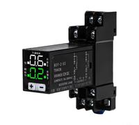Relé digital profesional de retardo de tiempo de 12 voltios CC con pantalla LED y carcasa de PC ignífuga para automatización e instrumentación de fábrica, 14 pines (8 pines)