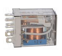 Rele finder 12vdc 2ctos conmutados 12a/250vac 56329012.0000