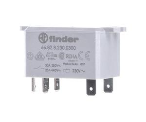 Rele finder 230vac 2ctos abiertos en reposo 30a/250vac 66.82.8.230.030