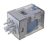 Rele finder 230vac 2ctos con pulsador de prueba 10a/250vac 60128230.00