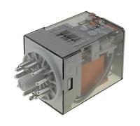Rele finder 230vac 3ctos con pulsador de prueba 10a/250vac 60138230.0