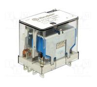Rele finder 24vdc 4ctos pulsador de prueba 12a/250vac 56349024.0040