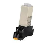 Relé H3Y-2-C AC220V 5A 8 pines 2NO+2NC 0-1S con base para control y protección de circuitos industriales