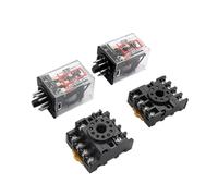 Relé intermedio MK2P MK3P Base opcional 8 pines 11 pines PF083A PF113A DC12V 24V AC110V 220V pequeño relé electromagnético(MK3P-DC12V)