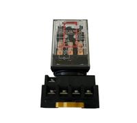 Relé intermedio MK3P-I MK3P, pequeño relé electromagnético de 11 pines con base, 12 V CC, 24 CA, 36, 110, 220, 380, 1 unidad(AC110V)