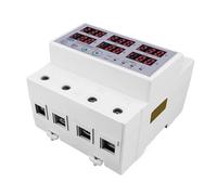 Relé protector de corriente de sobretensión y subtensión ajustable 3P+N síncrono asíncrono