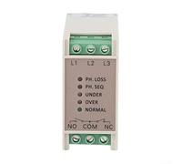 Relé protector de voltaje trifásico para protección contra sobretensión, para montaje en riel DIN de 380 V, 220 V, 440 V, dispositivo de seguridad industrial (JVR-380)
