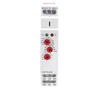 Relé temporizado AC/DC12-240 V multifunción 2 SPDT temporizador 10 modos de retardo 0,1 s-10 días con guía DIN 35 mm - Control de precisión industrial y doméstico