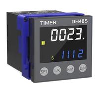 Relé temporizador de ciclo Digital Dh48s-1z/2z/2zh Ac220v Ac/Dc24v Dc12v relé de retardo de precisión programable 0,01 s-99990h con Base(DH48S-2ZH 220V AC)