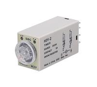 Relé temporizador de H3Y-2/H3Y-4, interruptor retardo tiempo encendido 10 segundos a 60 min, perilla giratoria ajustable AC220V DC12V DC24V 5A/250VAC 1 Uds(H3y-4 Relay 14pin,60 MIN-AC380V)