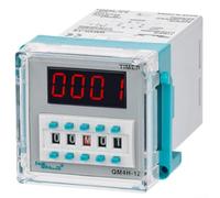 Relé temporizador digital SPDT ajustable QM4H para módulo de control dh48s | Relé temporizador ajustable de 220 V CA programable para panel de relé de sincronización industrial con reinicio