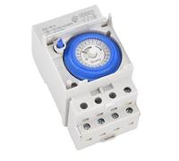 Relé temporizador mecánico SUL181, interruptor temporizador de 24 horas en carril DIN, 220V CA 16A, controlador de tiempo de alumbrado público programable(SUL181h)
