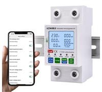 Relé WiFi para protección de voltaje y corriente, 220 V, 63 A, con medidor de energía