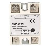 Relés de estado sólido SSR-60DD 60A 3-32VDC a 5-110VDC DC-DC