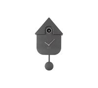 Karlsson Reloj de pared moderno de cuco "gris oscuro metálico" - KA5867DG