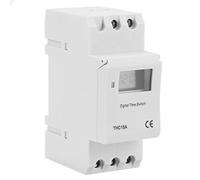 Reloj Astronómico Enchufable Interruptor Temporizador THC15A 220-240VAC 16A Interruptor Temporizador programable Digital en Carril DIN
