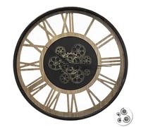 Reloj con mecanismo Paul diám. 57 cm metal y madera
