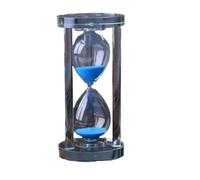 Reloj de Arena 15 a 60 Minutos for Cocina, Moderno Reloj Cristal, Temporizador té, decoración del hogar, Regalo para Casa, Oficina(Blue,15min)