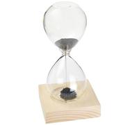 Out Of The Blue – Reloj de arena con arena magnética, 16 cm, 1 minuto, base de madera con imán