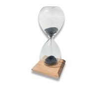 Reloj de Arena magnético con Pedestal de Madera - Reloj de Arena 3D con 1 Minuto de Funcionamiento - Mad Monkey