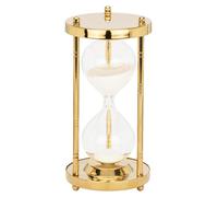Reloj de arena náutico de 15 minutos, fabricado en latón, con dimensiones de 14,5 x 7,5 cm, ideal para decoración náutica