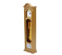Reloj de Casa de Escala 1:12 - Muebles de Estilo Abuelo, Accesorio decorativo de inspiración Antigua, Decoración de Dormitorio de Colección, Ornamento de Pequeño Estante | Expositor de