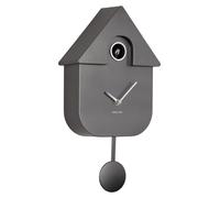 Reloj de cuco moderno, color gris, 21,5 x 8,5 x 41 cm