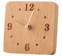 Reloj De Escritorio De Madera, Reloj Silencioso Que No Hace Tictac Para Estante, Mesa, Repisa O Mesita De Noche, Reloj De Escritorio Moderno, Reloj De Cabecera, Reloj De Mesa Pequeño Decorativo Para