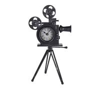 Reloj de mesa modelo cámara de película en metal 29x22x53cm
