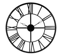 Reloj de metal negro vintage para decoración d. 69,5 x p. 4cm