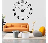 Reloj de pared 3D Unyqoos® – Reloj decorativo de pared ajustable, fabricado con espuma EVA de alta densidad y espejo de acrílico, color , diámetro 40 cm, incluye papel adhesivo y herramienta de posici