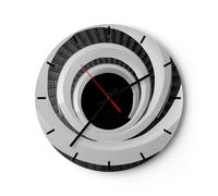 Reloj de Pared 40x40cm Reloj de Vidrio Pieza Moderno Escaleras Silencioso