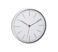 Reloj de pared analógico TFA Dostmann, modelo 60.3049.02, con movimiento de cuarzo, 28 cm de diámetro, color blanco