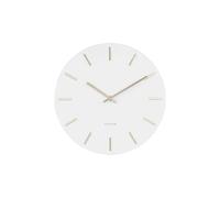 Reloj de pared de acero con barras doradas Karlsson Charm Small 30x3,5 cm