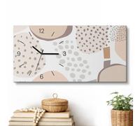 Reloj de pared decorativo 60x30 cm | Composición orgánica | Original | Casa & Oficina | Motivo Original | Fácil Montaje en Pared | Aspecto Elegante | Decorativo y Práctico | anecillas Negras