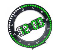 Reloj de pared digital LED multifuncional con números grandes, sincronización precisa, segundo contador, brillo automático, reloj de pared LED digital con salto en segundo