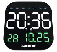 Reloj de pared digital Mebus, modelo 19855